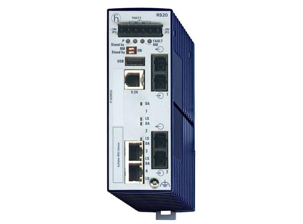 OpenRail RS20 2xTX-RJ 2xFX(SM-SC/SM-SC) 0-60°C 9,6-60VDC Professional